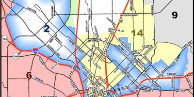Քաղաք: Dallas գոտիավորման քարտեզի վրա
