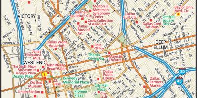Քարտեզ Դալլաս քաղաքի փողոցները