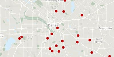 Քարտեզ հանցավորության Dallas